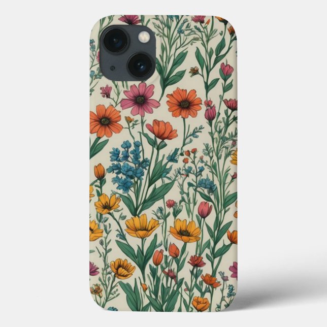 Funda De Case-Mate Para iPhone Flores silvestres (Reverso)