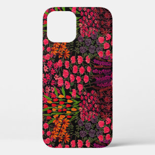Funda Para iPhone 12 Flores silvestres artísticas: Patrón floral dibuja