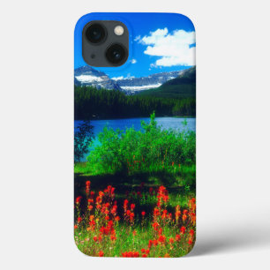 Funda Para iPhone 13 Flores silvestres de pincel indio