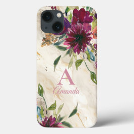 Funda Para iPhone 13 Flores silvestres elegantes