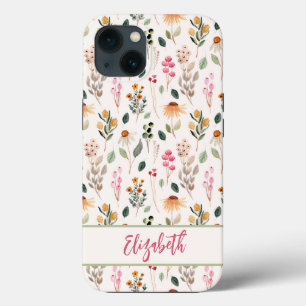 Funda Para iPhone 13 Flores silvestres florales