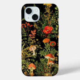 Funda Para iPhone 15 Flores silvestres vintage