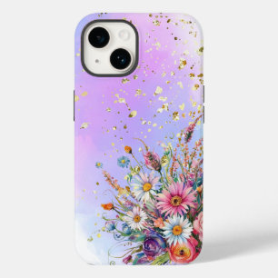 Funda Para iPhone 14 De Case-Mate Flores silvestres y base pastel suave