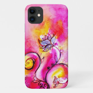 Funda Para iPhone 11 FLORES SIMILARES,Bañeras moradas rosadas