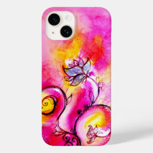 Funda Para iPhone 14 De Case-Mate FLORES SIMILARES,Bañeras moradas rosadas