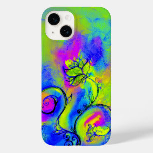 Funda Para iPhone 14 De Case-Mate FLORES SIMILARES color rosa amarillo verde púrpura