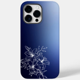 Funda Para iPhone 14 Pro Max De Case-Mate Flores tranquilas: Lirio blanco y hojas