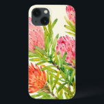 Funda Para iPhone 13 Flores tropicales acuarelas<br><div class="desc">Watercolor Tropical Flowers Artist: Tim OToole</div>