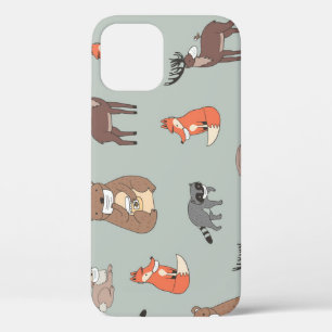 Funda Para iPhone 12 Flores tropicales artísticas, sin costuras vintage