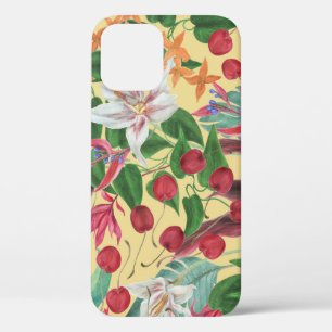 Funda Para iPhone 12 Flores tropicales cereza: marea sin mar acuarela
