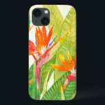 Funda Para iPhone 13 Flores tropicales| Pájaro del paraíso<br><div class="desc">Acuarela Flores Tropicales 2 Artista: Tim OToole</div>