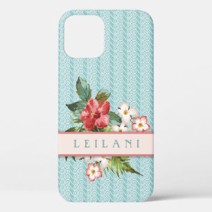 Funda Para iPhone 12 Flores tropicales   Personalizado de acuario de ol