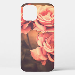 Funda Para iPhone 12 Flores vintage, flor, rosa, antigüedades, bac