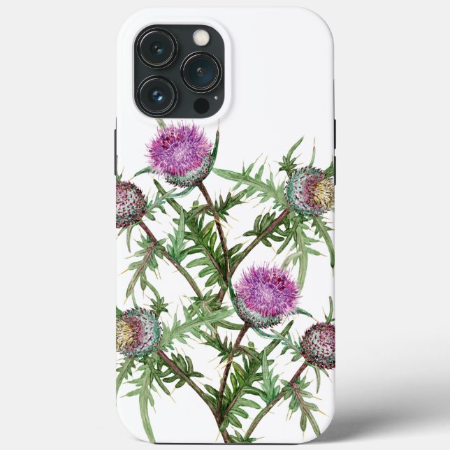 Funda De Case-Mate Para iPhone Flores violetas silvestres (Reverso )