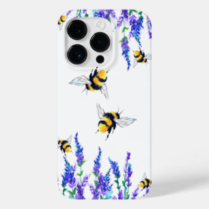 Funda Para iPhone 14 Pro De Case-Mate Flores y abejas volando estuche para iPhone Spring