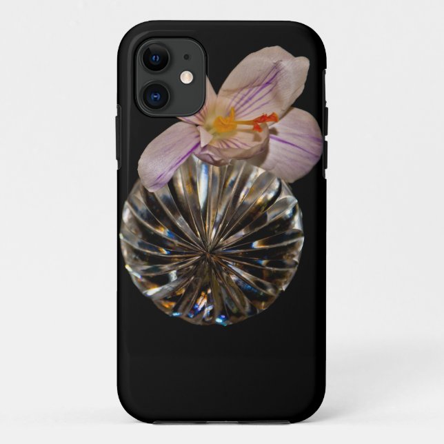 Funda De Case-Mate Para iPhone Flores y cristal (Reverso)