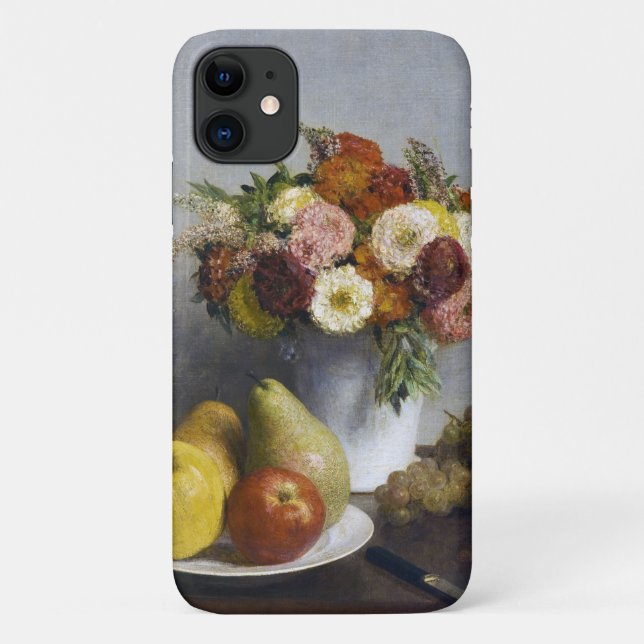 Funda De Case-Mate Para iPhone Flores y fruta, Henri Fantin-Latour (Reverso)