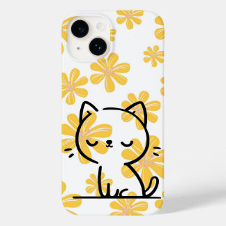 Funda Para iPhone 14 De Case-Mate Flores y gatos