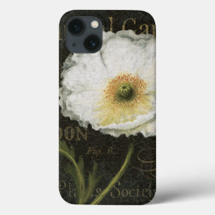 Funda Para iPhone 13 Flores y hojas blancos