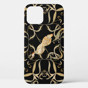 Funda Para iPhone 12 Flores y pájaros: Vintage estilo Nouveau