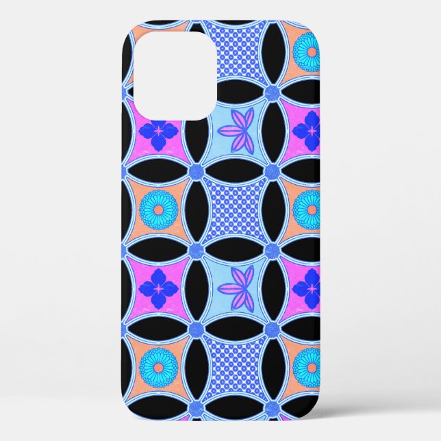 Funda De Case-Mate Para iPhone Flores y patrones (Reverso )