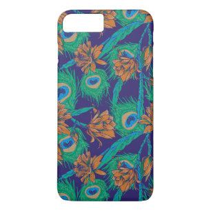 Funda Para iPhone 8 Plus/7 Plus Flores y plumas