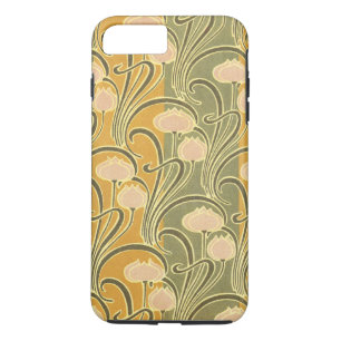 Funda Para iPhone 8 Plus/7 Plus Flores y rayas Art Nouveau de Rene Beauclair