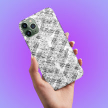 Flores y rayas con monograma Chic Funda Case-Mate 