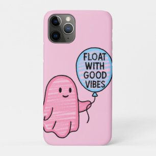 Funda Para iPhone 11 Pro Flota con buenos vibraciones diseño lindo boo