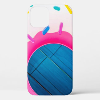 Funda Para iPhone 12 Flotador de rosquilla amarillo y rosa