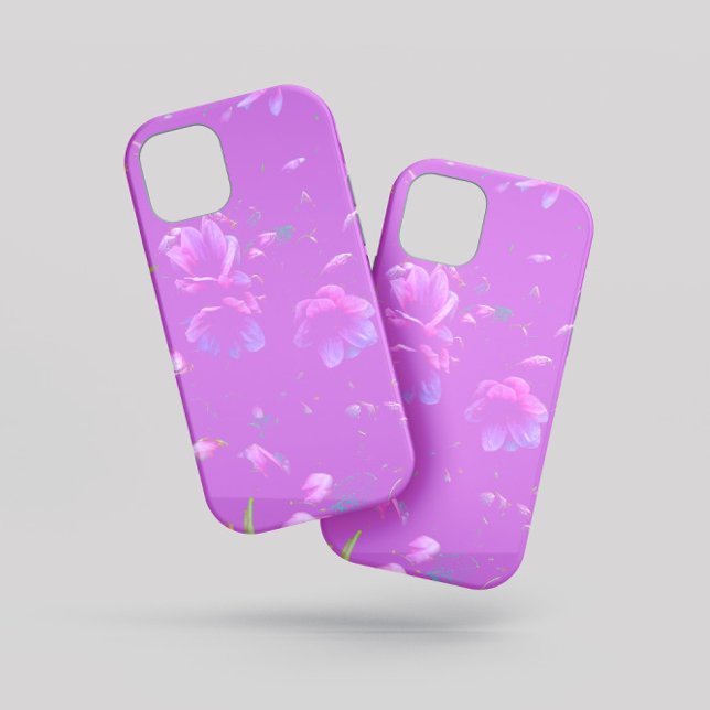 Funda De Case-Mate Para iPhone Flotando Azaleas Mauve Purple (Subido por el creador)