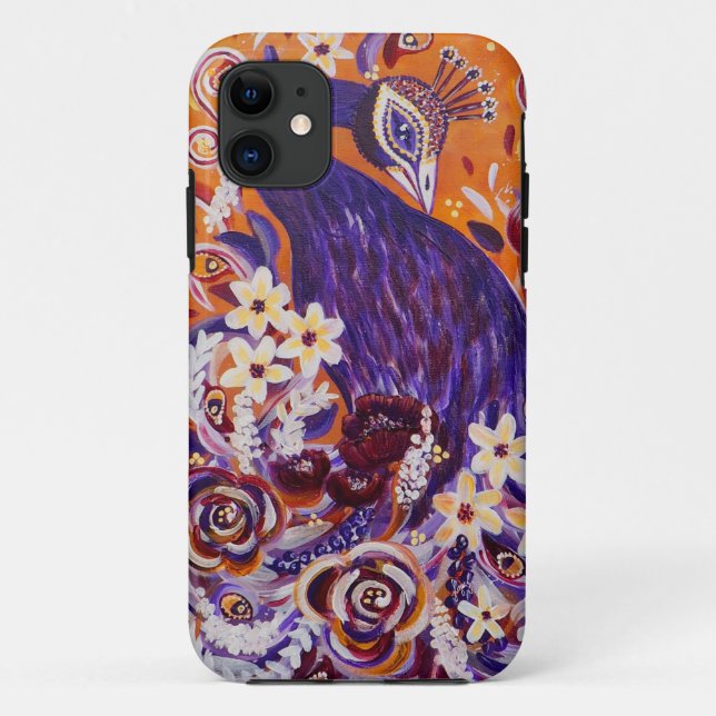 Funda De Case-Mate Para iPhone Flourish Floral Peacock (Reverso)