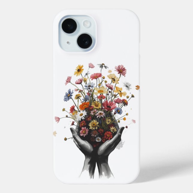 Funda De Case-Mate Para iPhone Flower (Reverso )