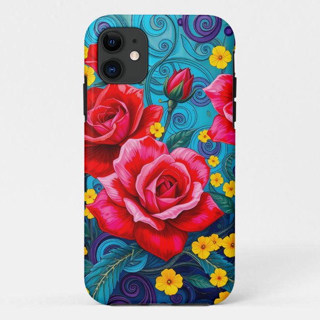Funda De Case-Mate Para iPhone Flower (Reverso)