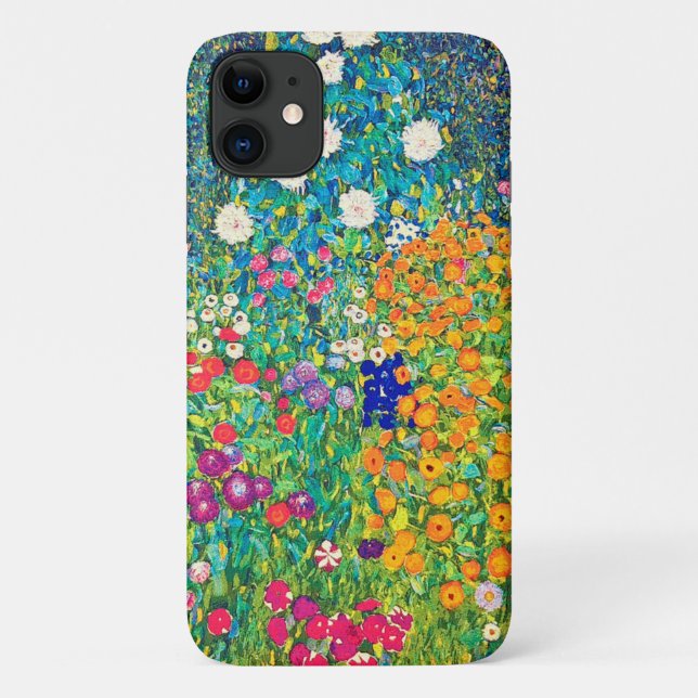 Funda De Case-Mate Para iPhone Flower Garden, Gustav Klimt (Reverso)