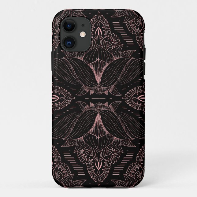 Funda De Case-Mate Para iPhone Flower Mandala 2 (Reverso)