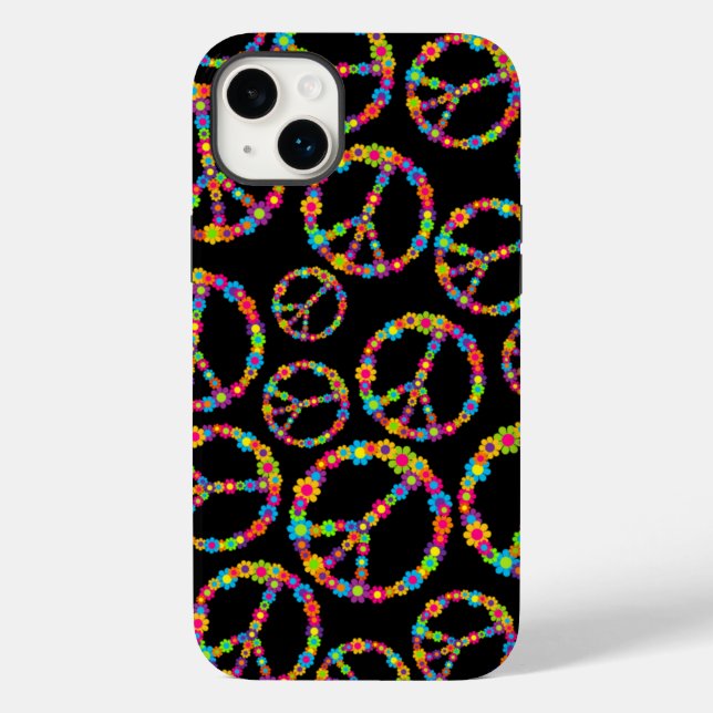 Funda De Case-Mate Para iPhone Flower Power Daisy Peace (Reverso )