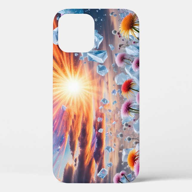 Funda De Case-Mate Para iPhone Flower Sunset (Reverso )