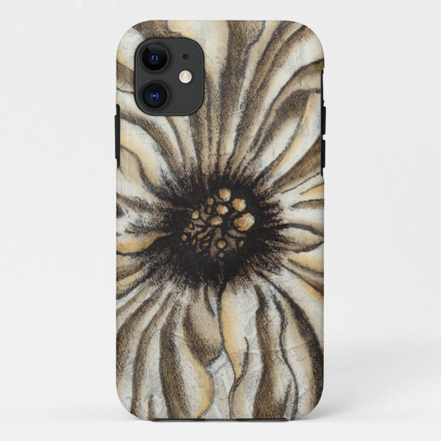 Funda De Case-Mate Para iPhone Flowerhead Fresco en Tan fondo (Reverso)