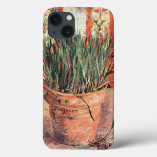 Funda Para iPhone 13 Flowerpot de Still Life w Chives de Vincent van Go