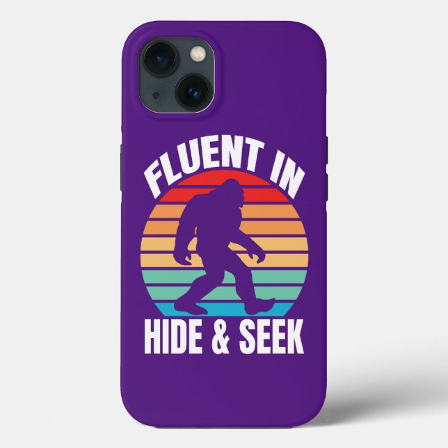 Funda De Case-Mate Para iPhone Fluent in hide y Seek divertidos (Reverso )