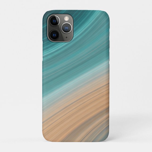 Funda De Case-Mate Para iPhone Flujo de arena acuática (Reverso)