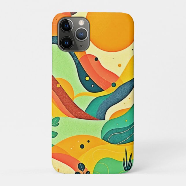 Funda De Case-Mate Para iPhone Flujo de resumen cálido (Reverso)