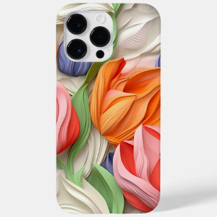 FUNDA PARA iPhone 14 PRO MAX DE Case-Mate FLUJOS DE TULIP COLORIDOS EN 3D