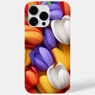 FUNDA PARA iPhone 14 PRO MAX DE Case-Mate FLUJOS DE TULIP COLORIDOS EN 3D