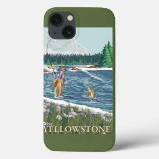 Funda Para iPhone 13 Fly Fisherman - West Yellowstone, Montana