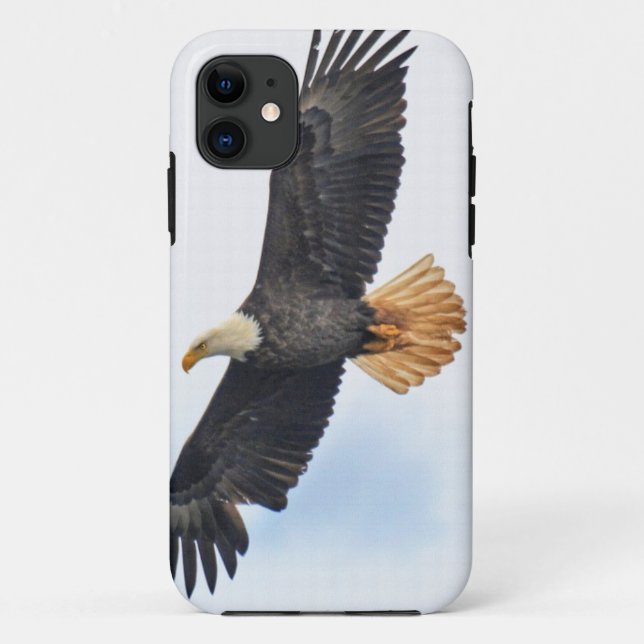 Funda De Case-Mate Para iPhone Flying Bald Eagle Wildlife Photograph (Reverso)