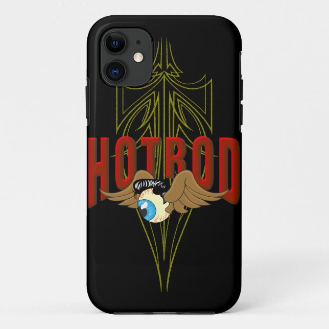 Funda De Case-Mate Para iPhone Flying Eyeball Hot Rod (Reverso)