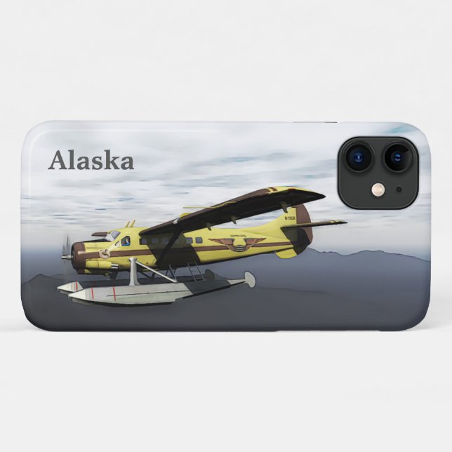 Funda De Case-Mate Para iPhone Flying Moose Aviation de Havilland DH3-C Otter (Reverso (horizontal))