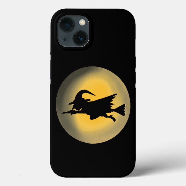 Funda De Case-Mate Para iPhone Flying Witch Silhouette (Reverso )